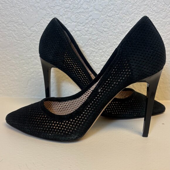 Suede Black Heels - Picture 1 of 5